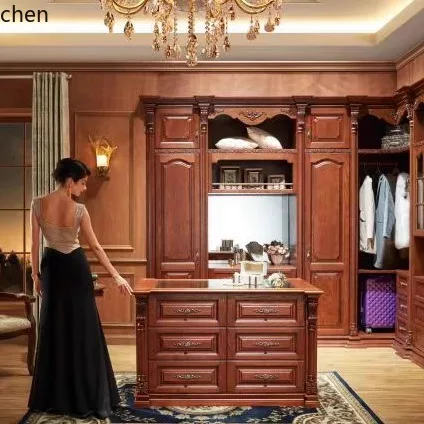

YXY solid wood jewelry display cabinet household pastoral retro multi-chest cabinet bedroom storage cabinet