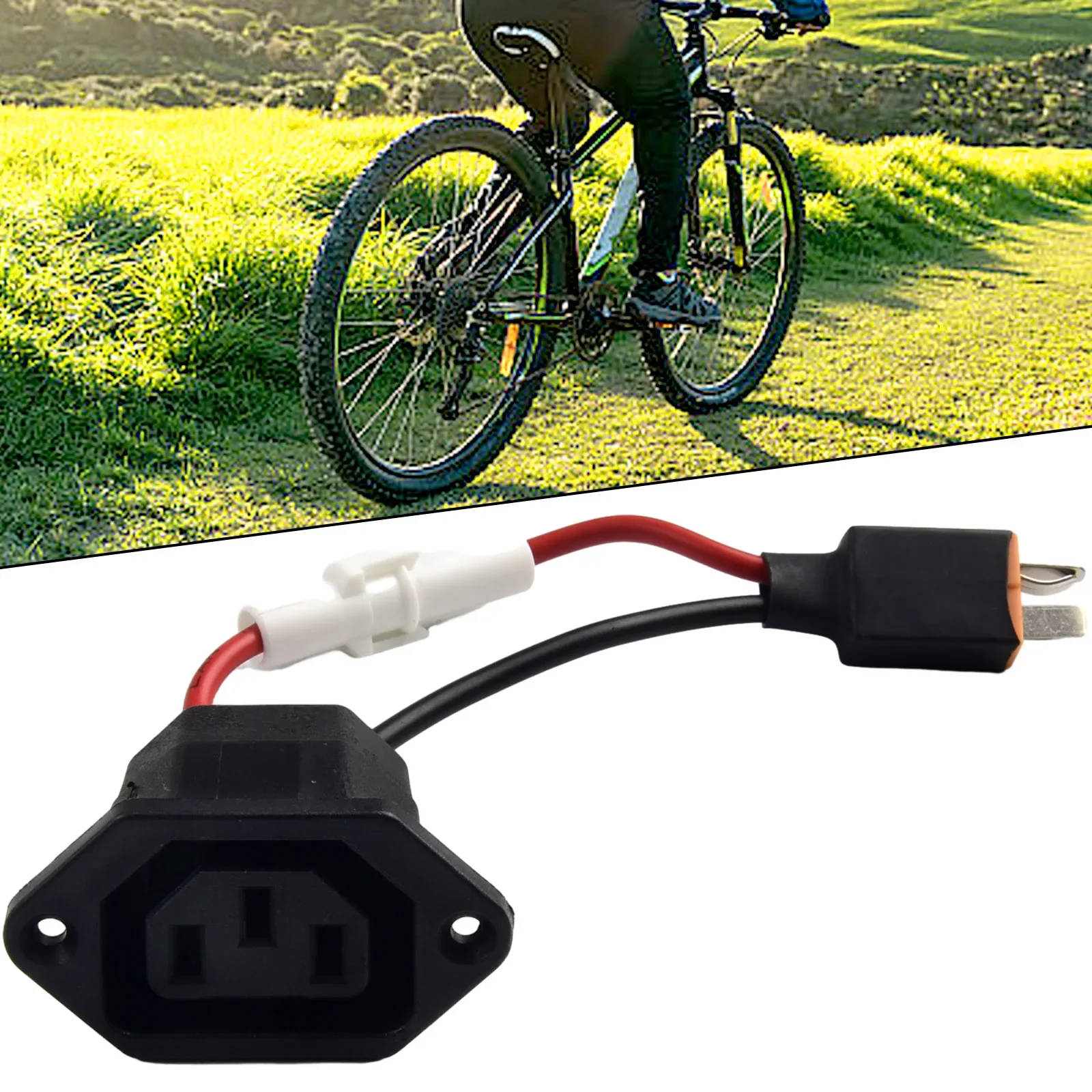 Porta di ricarica Ebike per Scooter elettrico efficiente e conveniente Con presa per foro per caricabatterie DC25 Con/femmina/maschio/loto