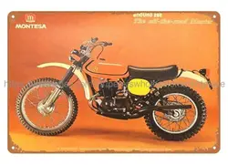 home decor 1975 Montesa 250 Enduro mancave garage shed motorcycle metal tin sign