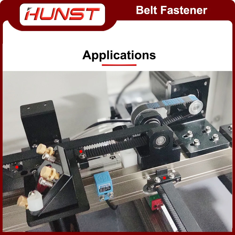 HUNST Belt Fastener For Open Timing Belt Transmission With Width 15mm / 20mm For X / Y Axis Hardware Tool Mechanical Parts