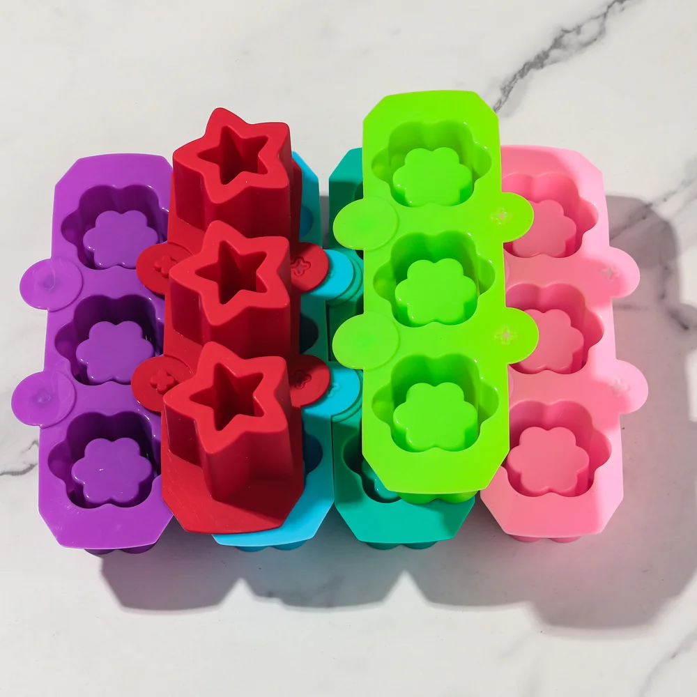 أصيص زهور خرسانة نجمة ، قالب سيليكون ، مزهرية عصارية تصنعها بنفسك ، قالب طين إسمنت جبسي ، أداة زراعة يدوية الصنع ، 3 فتحات