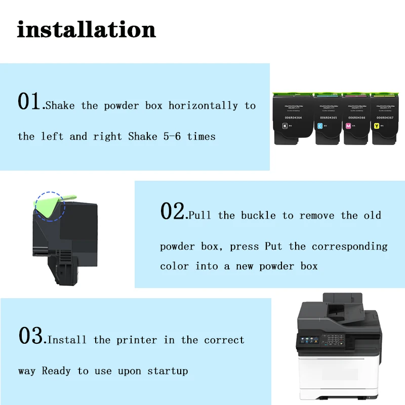 BK/C/M/Y Color 006R04356/006R04357/006R04358/006R04359 Toner Cartridge for Xerox C310/C315