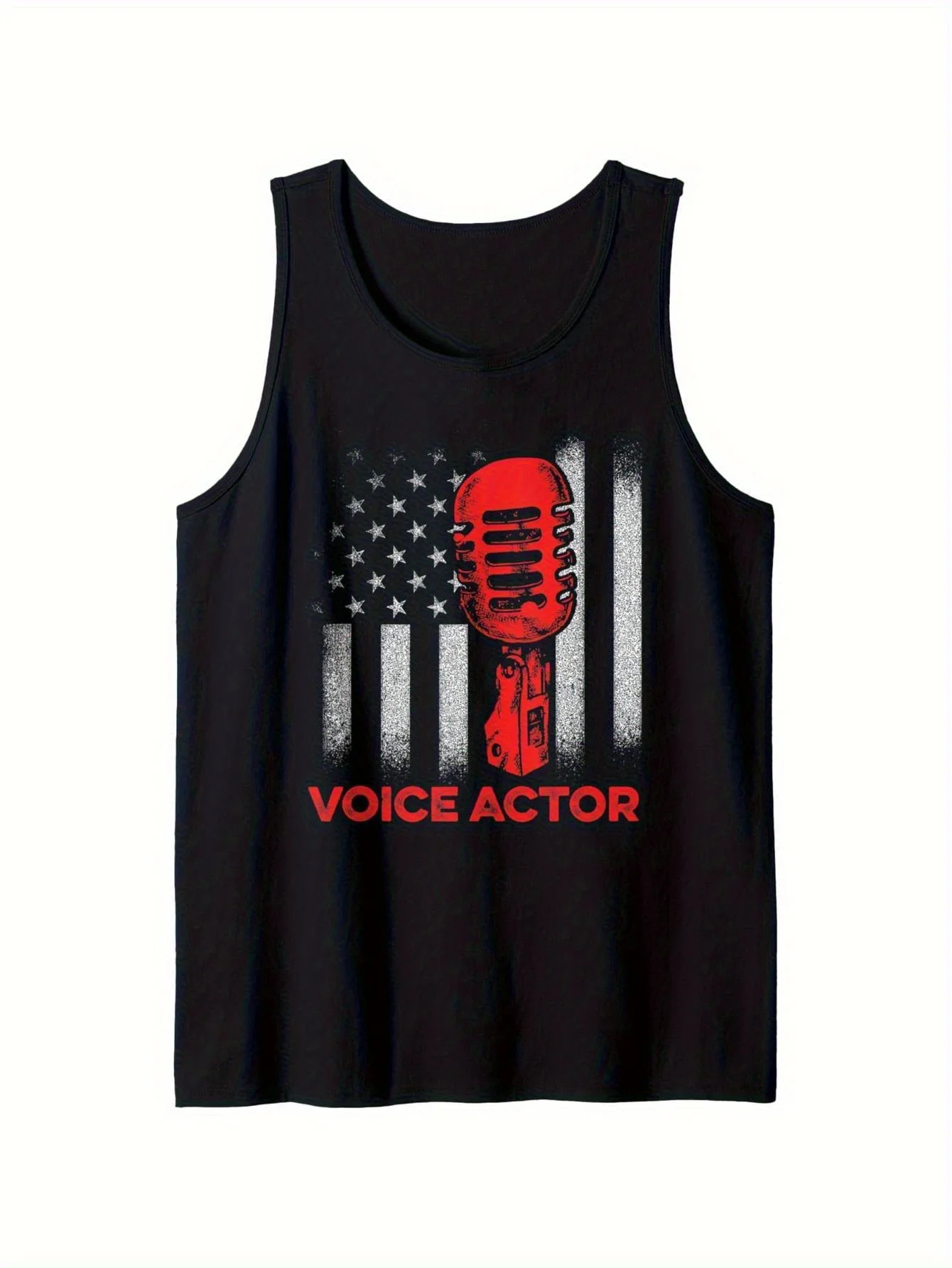 Voice actor sleeveless vest - 180g breathable cotton shirt, studio clothing - men's casual voice acting gift