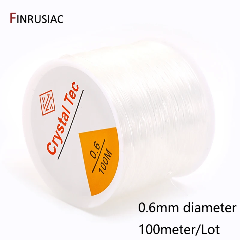 0,4–1,0 mm elastische Schnur, transparente Kristall-elastische Linie für die Schmuckherstellung, DIY-Armband, Halskette, Perlenzubehör – Detail 19