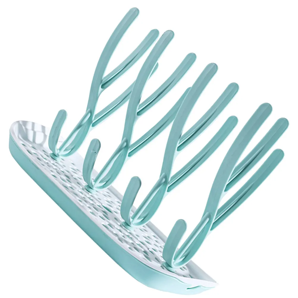 

Подставка для сушки детских бутылочек из полипропилена, компактная, легкая, разборная конструкция для быстрого слива воды, экономия места, многофункциональная.