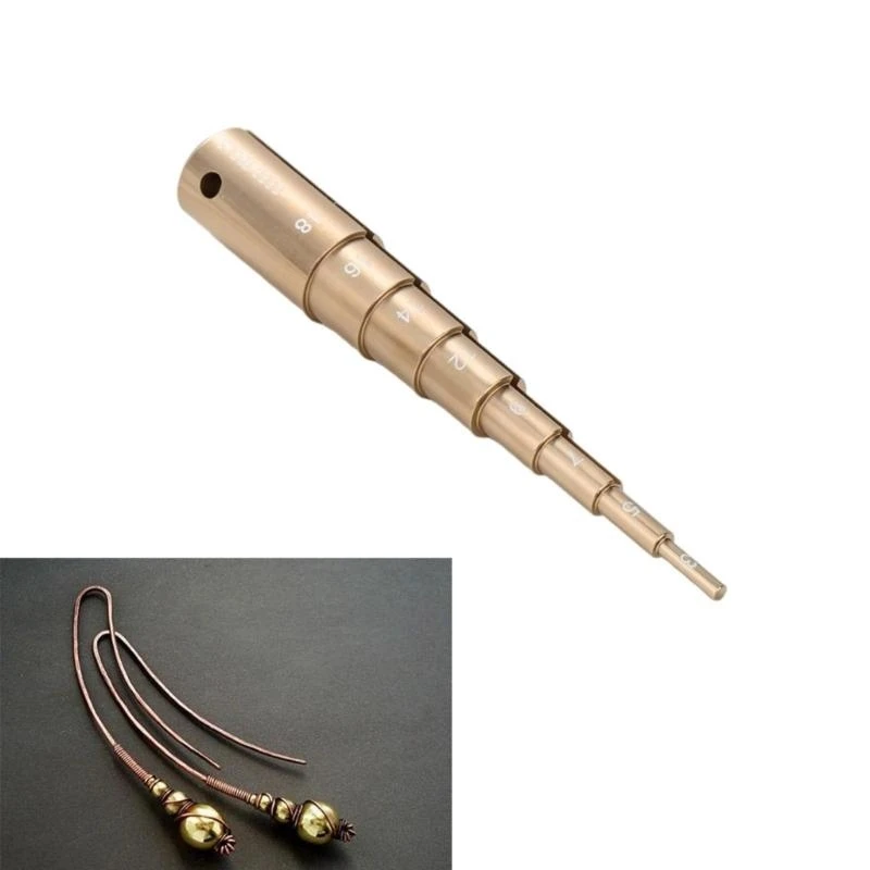 

H7EB 8 Section Aluminum Wire Coiling Tool For Jewelry Making Metal Crafting Rod With Ergonomic Handle For DIY Projects