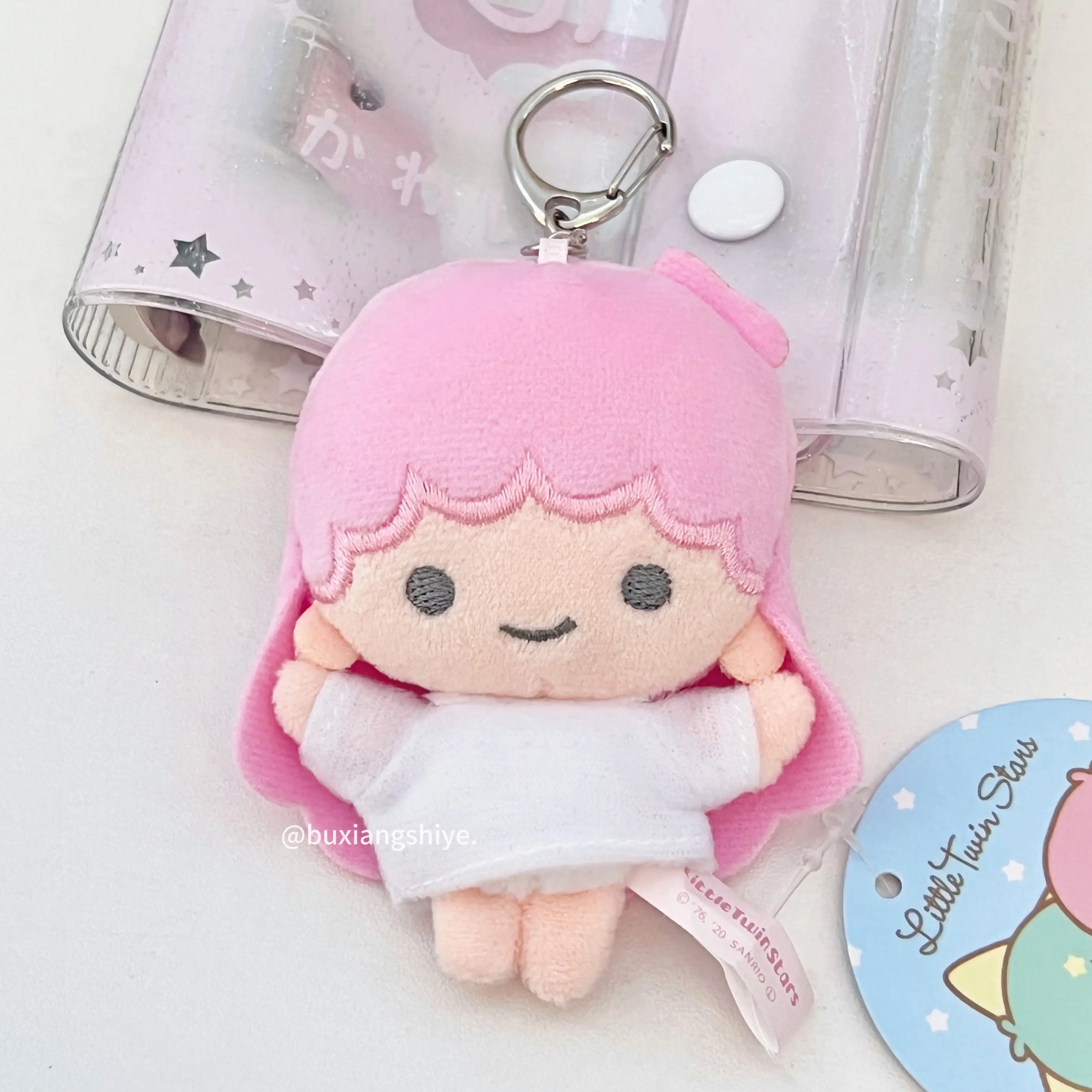 ليتل التوأم دلاية شكل نجمة أفخم ألعاب الدمى على ظهره قلادة لطيف فتاة حلوة زوجين المفاتيح ألعاب من القطيفة على ظهره قلادة دمى هدايا #6