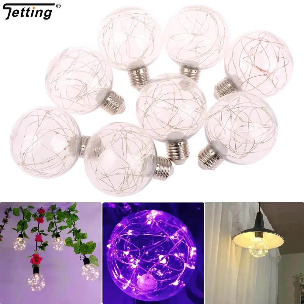 LED Edison String Light Bulb E27 110V 220V G95 Colorful RGB Lighting Copper Wire Bulb Home Decor Holiday Night Light Lamp