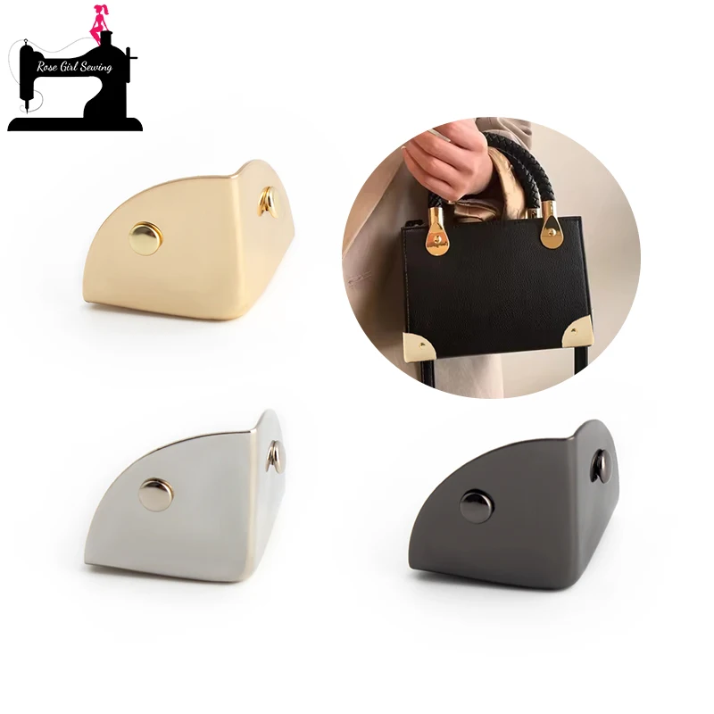 

2/10/20PCS 32x31mm Metal Triangle Bag Corner Protector Buckle For Leather Craft Handbag DIY Book Photo Album Rivet Accessories