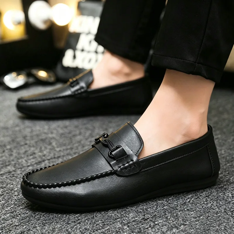 Hot selling men's lazy shoes anti slip men's driving shoes spring autumn male single shoes