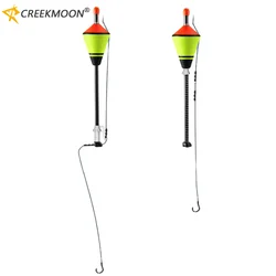 Portátil Flutuador De Pesca Automático, Aço Inoxidável Flutuadores Set, Bobber Rápido Acessórios, Alta Sensibilidade para Peixe Artefato