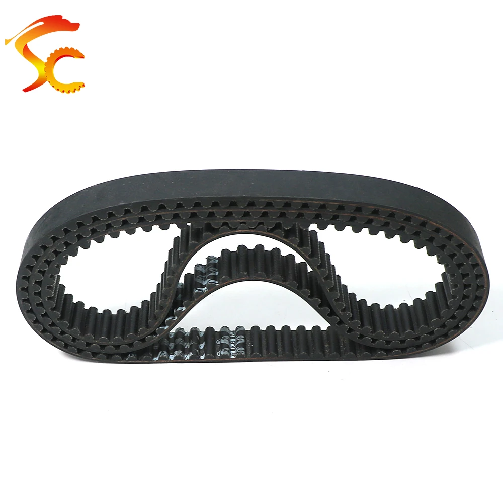 High-Quality HTD 8M 600/608/616/624/632 Timing Belt Width 20/25/30/40mm Pitch 8mm Rubber 8M Synchronous Closed loop belt