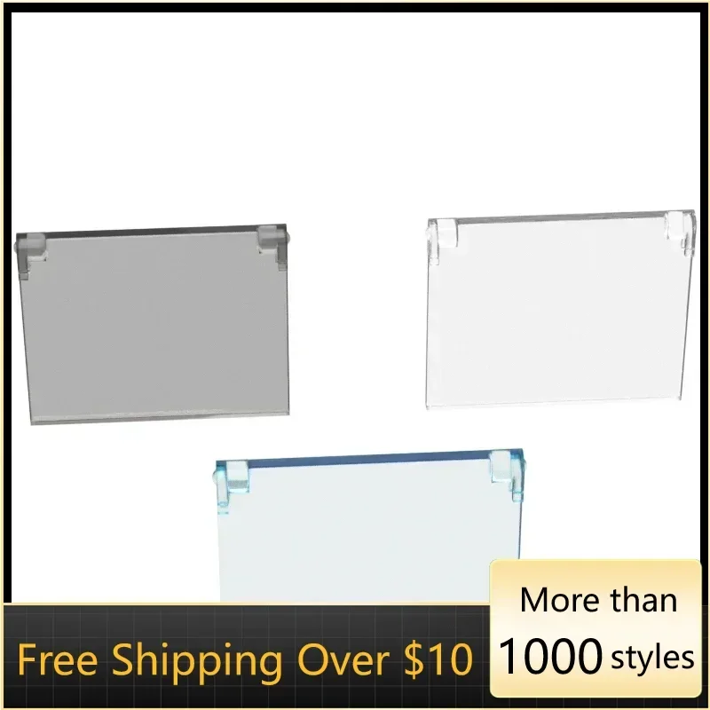 

10 шт., высокотехнологичные сборные частицы 60603, открывающееся стекло, 1x4x3, набор кирпичных строительных блоков, сменная часть, игрушка для детей, подарки