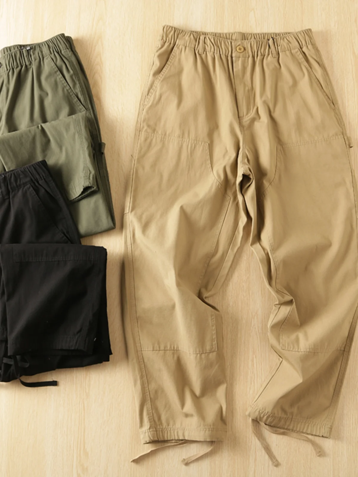 

Waed Cotton Work Trousers Loose Straight Leg Large Size Casual Pants American Workwear Sle Youth Faion Urban Lifesle