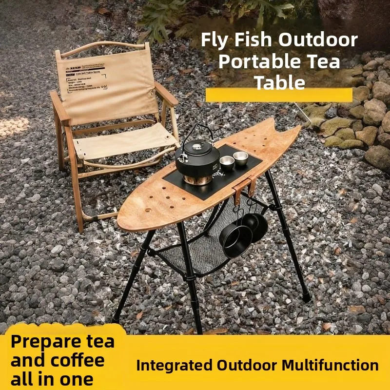 portable-camping-tea-table-outdoor-picnic-table-chair-set-suitcase-cover-stove-head-stackable-height-adjustable-tea-tray