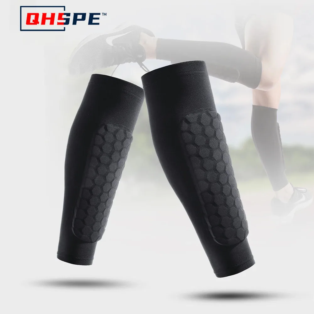 

Leg Sleeves Shin Guards Shockproof Honeycomb Nylon Support Sock Shin Protector Soccer Gear Soccer Shields Sports Legging