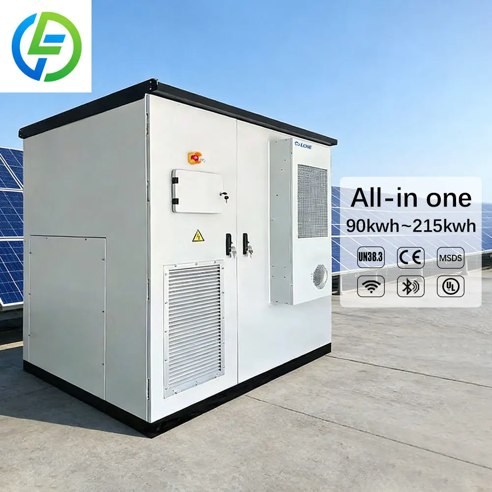 High Voltage 215KWH Industrial Commercial Energy Storage 100KW BESS Solar System Lifepo4 Battery On/Off Grid Air Cooling IP54