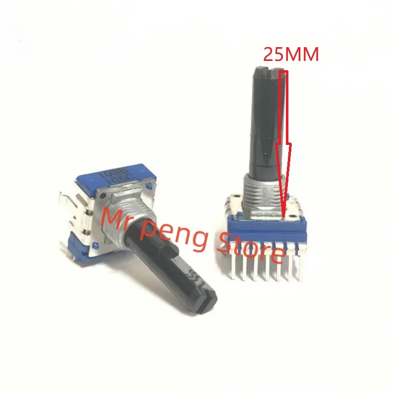 2pcs for ALPS RK14 Dual DJ player Vertical single row 7-pin B10K rotary volume potentiometer