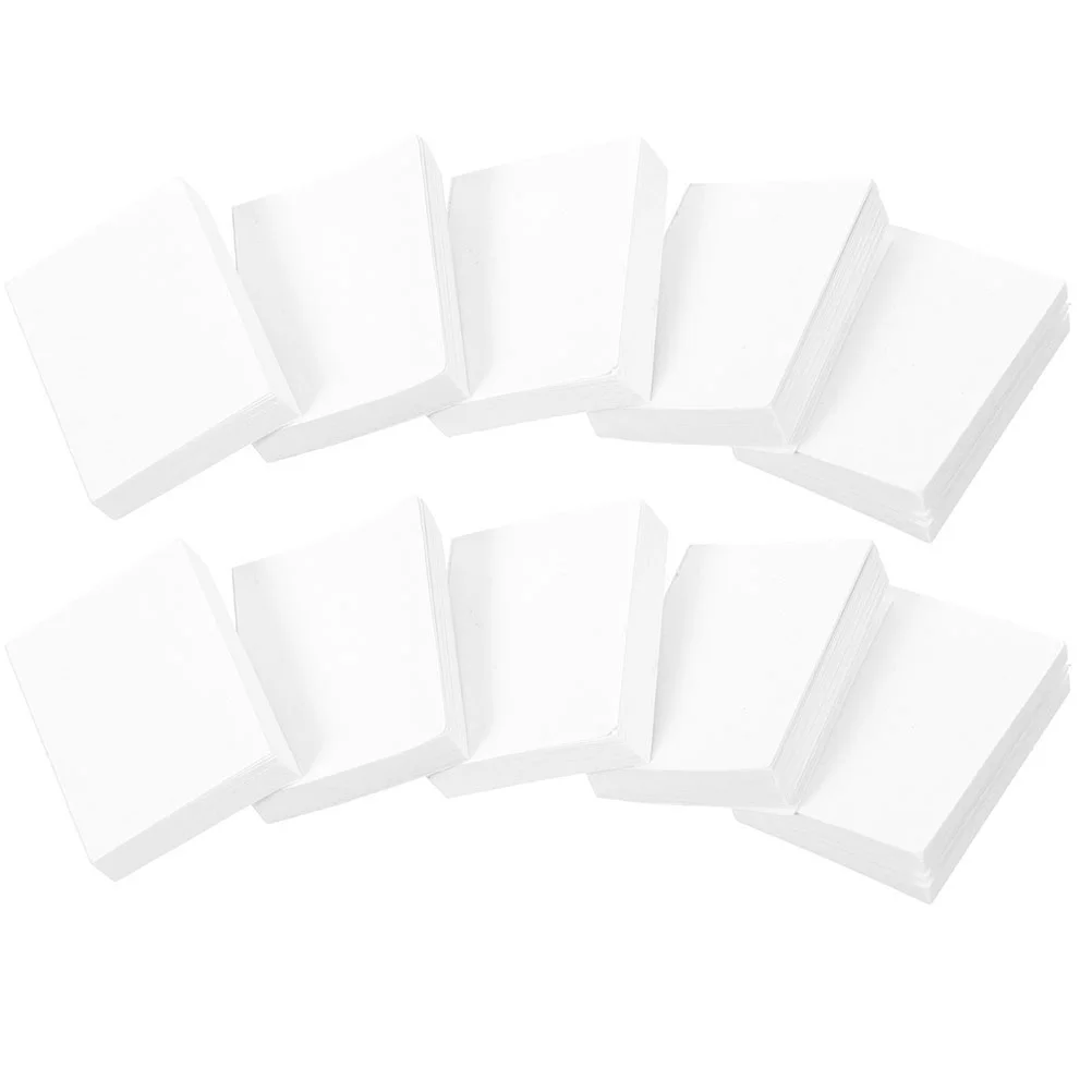 50 Pcs Pretend Play Mini Book House Model Books for Miniature Blank White Child