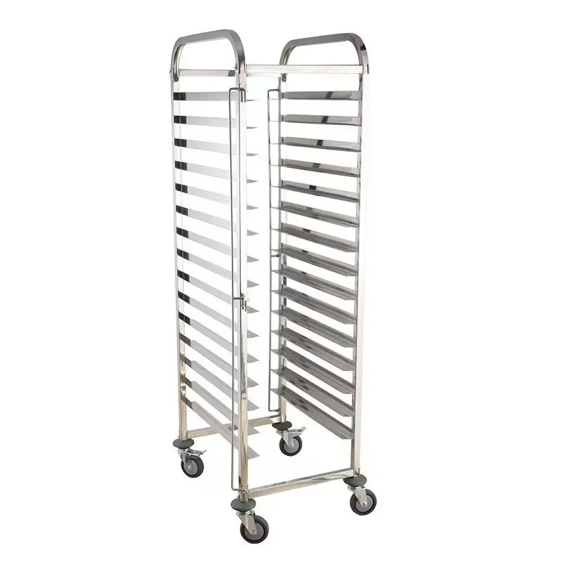 

Stainless steel, cake pan, cart, grill rack, commercial, multi-layer, hand push