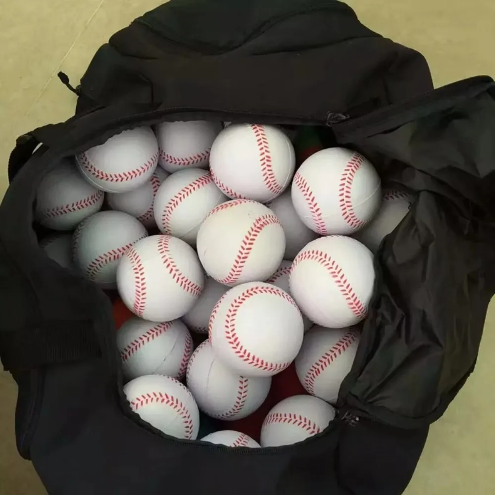 Durable PU Soft Baseball Elastic Squeeze Toy Training Balls Softball Kid