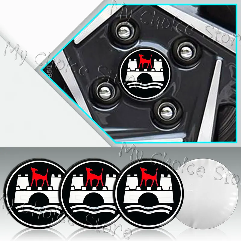 4Pcs 56mm Aluminum Wolfsburg Edition Logo Car Styling Wheel Center Hub Caps Sticker For Golf MK4 MK5 MK6 Touareg Beetle Passat