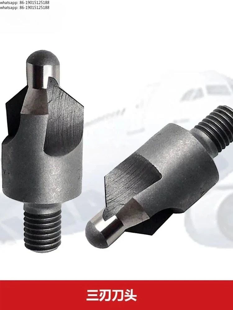 Scratch countersink embedded countersunk head hole guide rod column fixed depth rivet connection three-blade thread
