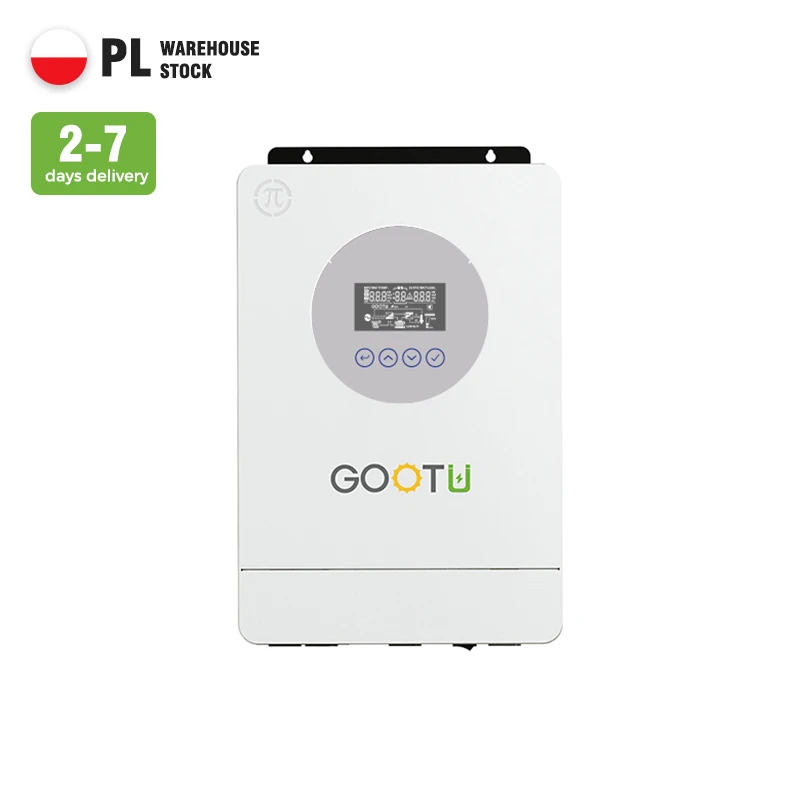 Gootu EU Warehouse 3600W 4200W 24 Volt Pure Sine Wave 220V 230V 240V Solar Power Inverter Charger 24V Hybrid Solar Inverter