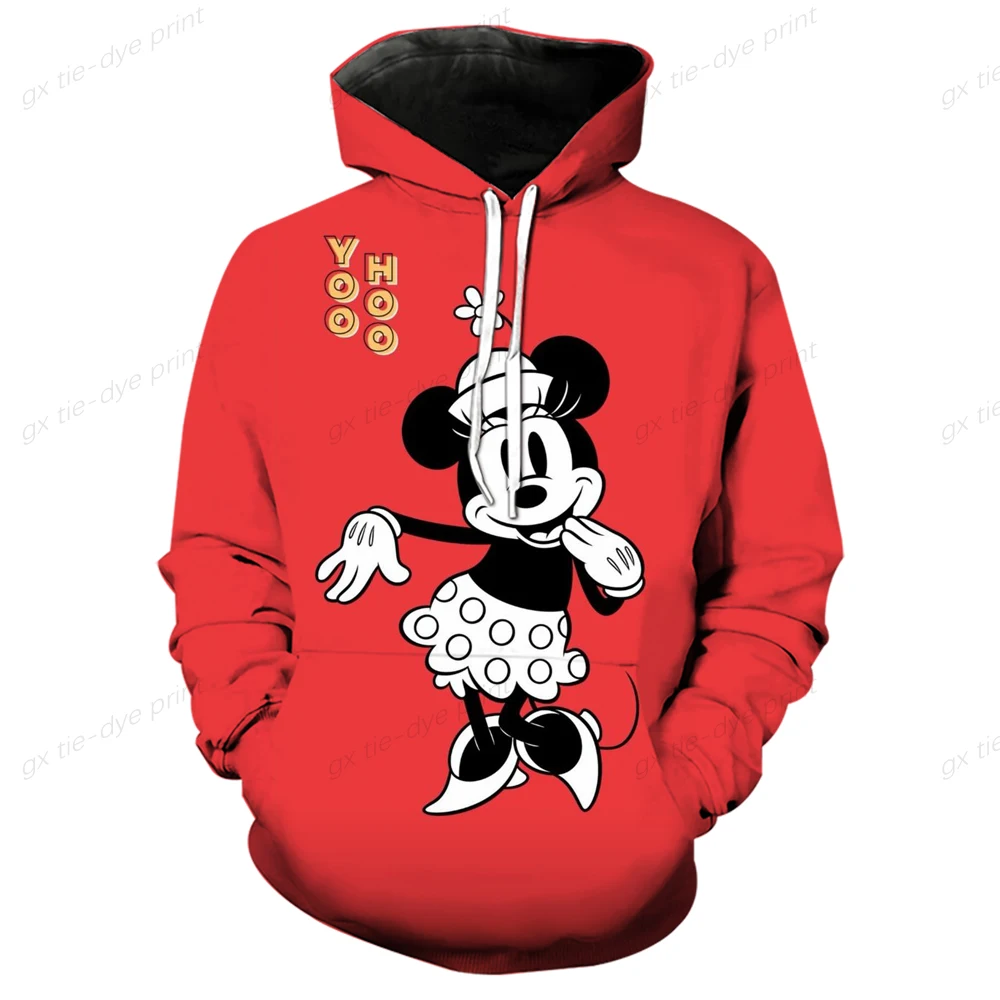 2024 Disney Animatie Mode Heren Lente 3d Geprint Hoodie Heren En Dames Top Street Style Casual Hoodie