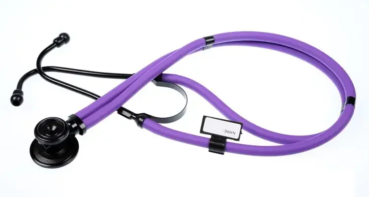 Multi-function stethoscope double-sided double-tube stethoscope to listen to fetal heart extended luxury black plating