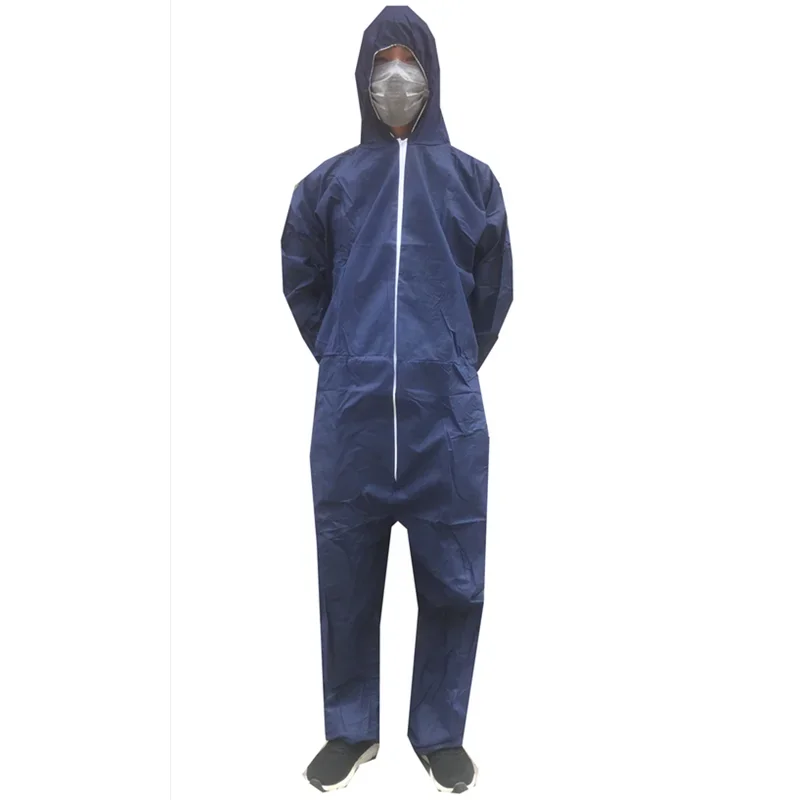 Disposable Non-woven Fabric Protective Breathable Dustproof Safety Clothing Sparying Painting Overall Suit