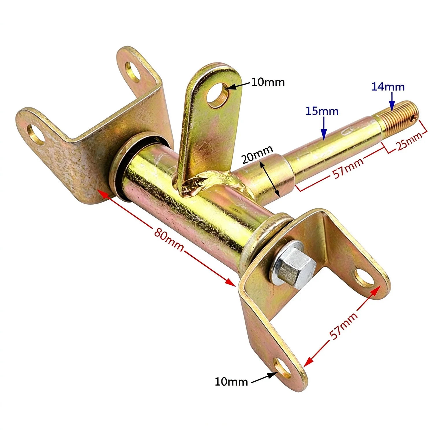 2Pcs Kart Front Steering Strut Knuckle Spindle for China ATV 50‑110CC UTV Quad Bike Parts