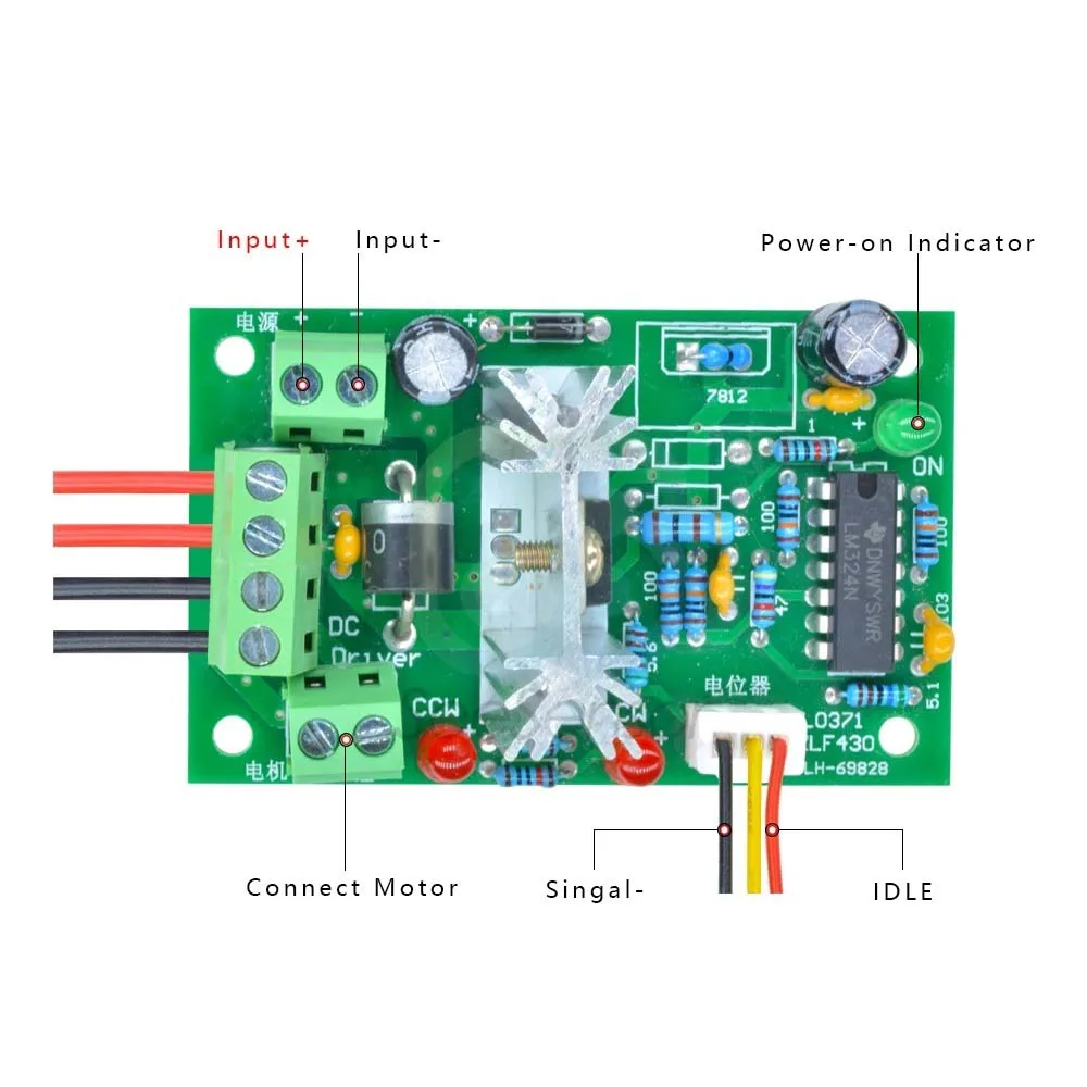 모터 속도 컨트롤러 가역 PWM 제어 정방향 및 역방향 스위치 보드, DC 6-30V 6A, 최대 10A 모듈, 12V, 24V, CCM6N