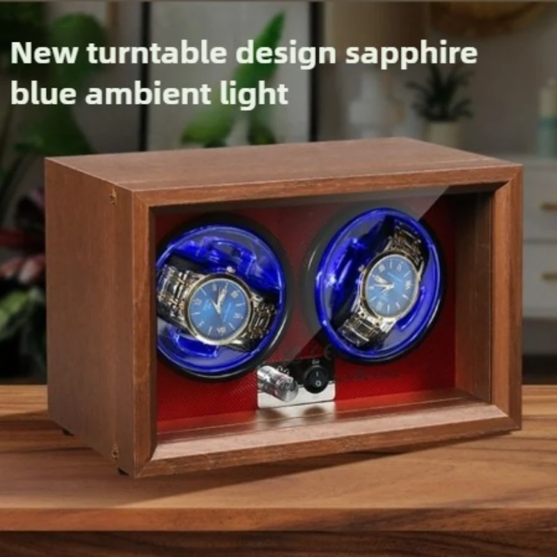 Retro Automatic Watch Winder Upright Watch Winding Machine Noise Reduction Wrist Watches Winders Device Rotating Watches Winded