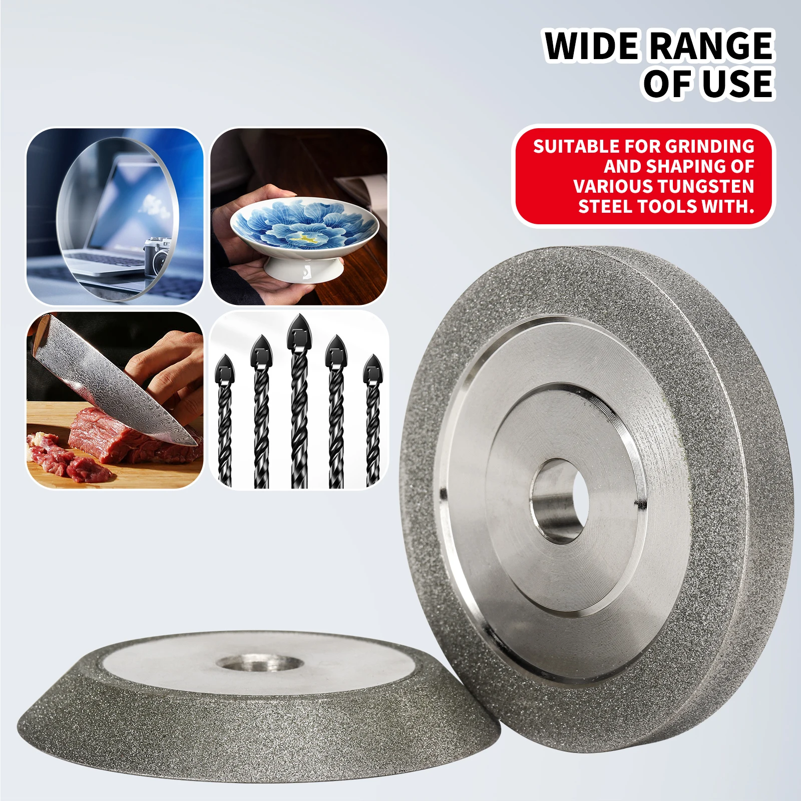 SI FANG 60x20x5x6mm 다이아몬드 그라인딩 휠 디스크 - 텅스텐 강철 밀링 커터 도구 다이아몬드 그라인딩 휠 연마