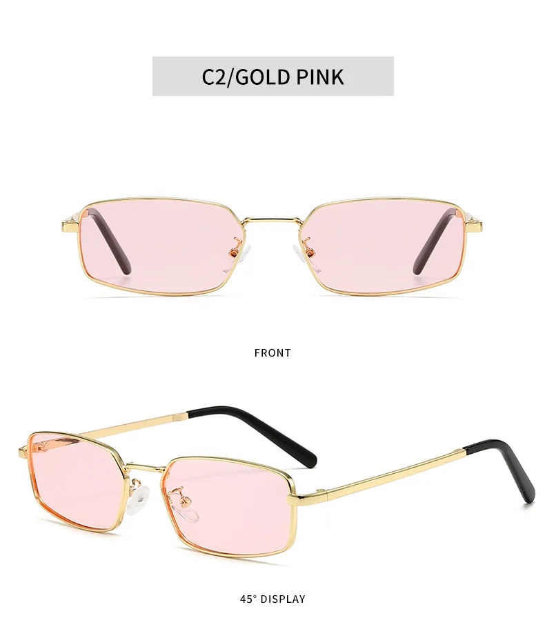 Amerikanischer Vintage-Sonnenbrillen-Stil aus Metall mit schmalem Rahmen, geeignet für Korrektionsgläser, Old-Money-Style Sonnenbrille – Detail 9