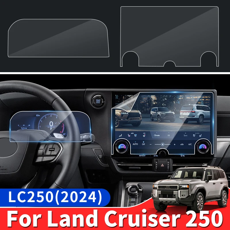 

For Lexus GX550 550h 2024 Combination meter Navigation Screen Protector Protective GX 550 Interior upgraded Accessories Tuning