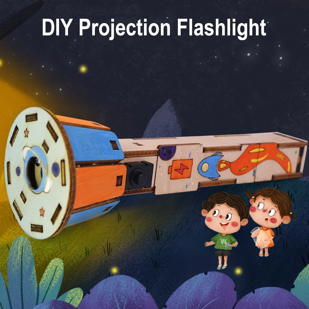 

DIY Flashlight Technology Small Production Set Homemade Hand-Assembled Electronic lighting Electrical Physics Science Toys