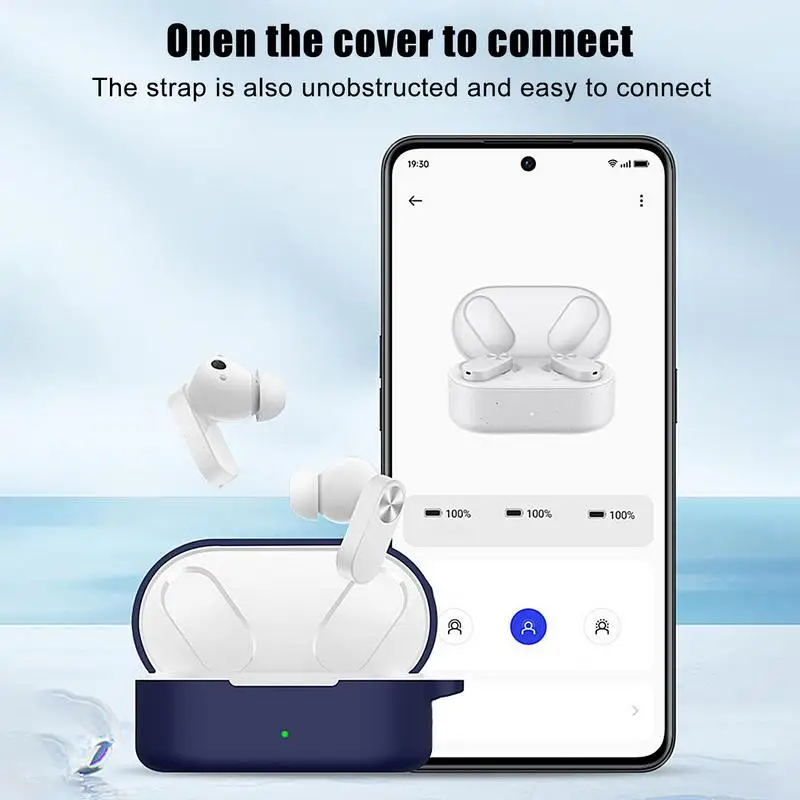 Earphone Case For OneplusNord Buds 2 Silicon Protecive Sleeve ForOneplus Wireless Headset Earbuds Case Cover For Nord Buds 2