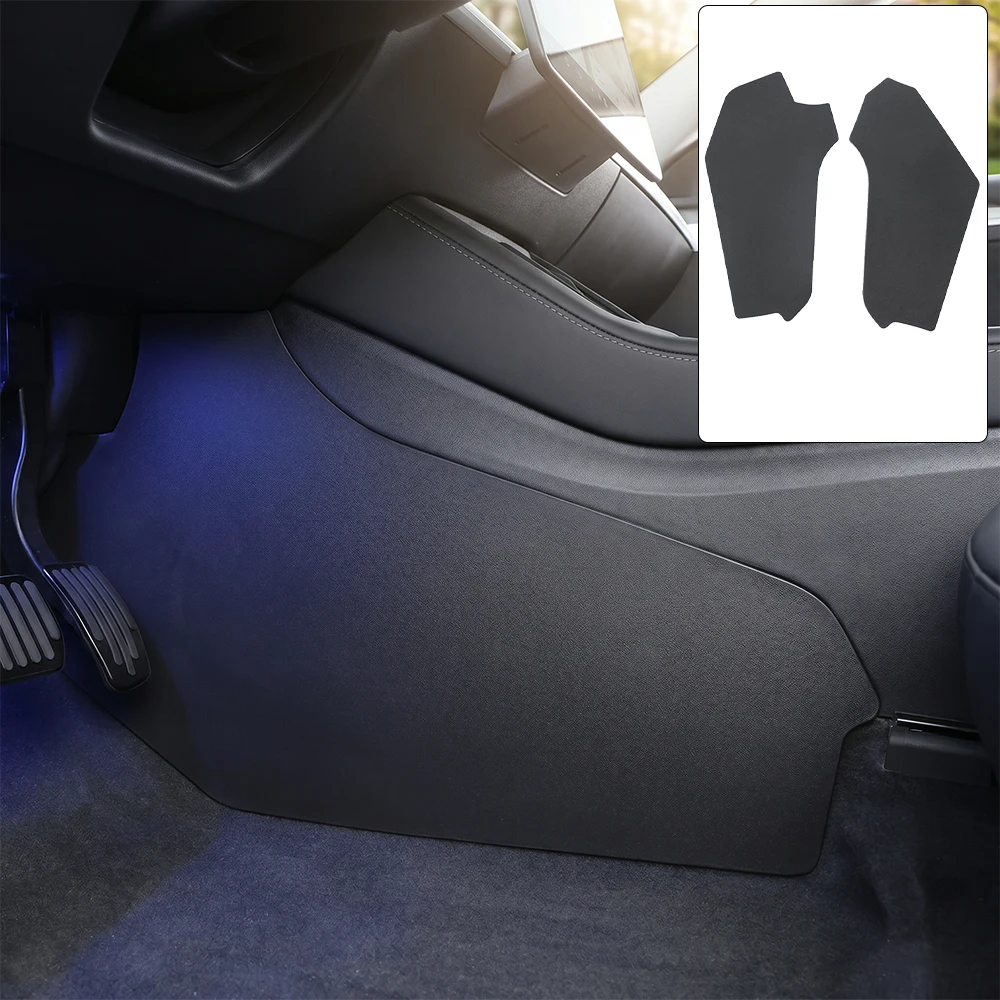 For Tesla Model Y 2021-2024 Car Central Control Side Anti Kick ABS Waterproof Anti-dirt Fullcoverage Anti Kick Protective Mat