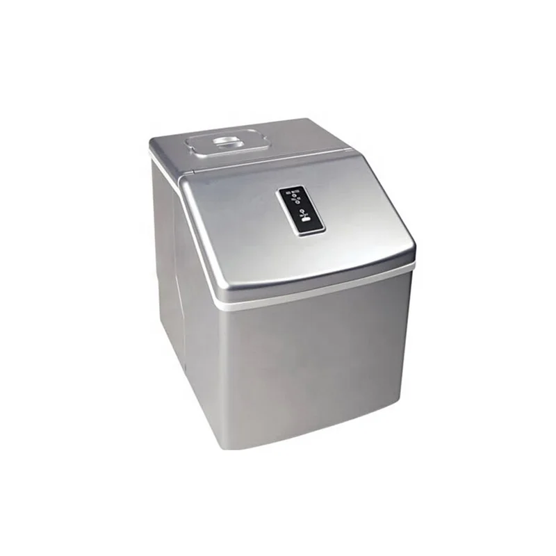صانع مكعبات الثلج على سطح المكتب الصغير باللون الفضي #1