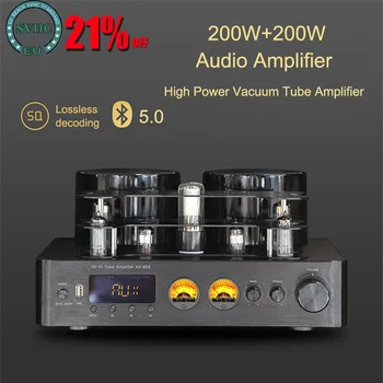 200W + 200W wysokiej mocy wzmacniacz lampowy Bluetooth 5.0 głośnik Audio wzmacniacz koncentryczny/wybór moc USB odtwarzacza kina domowego