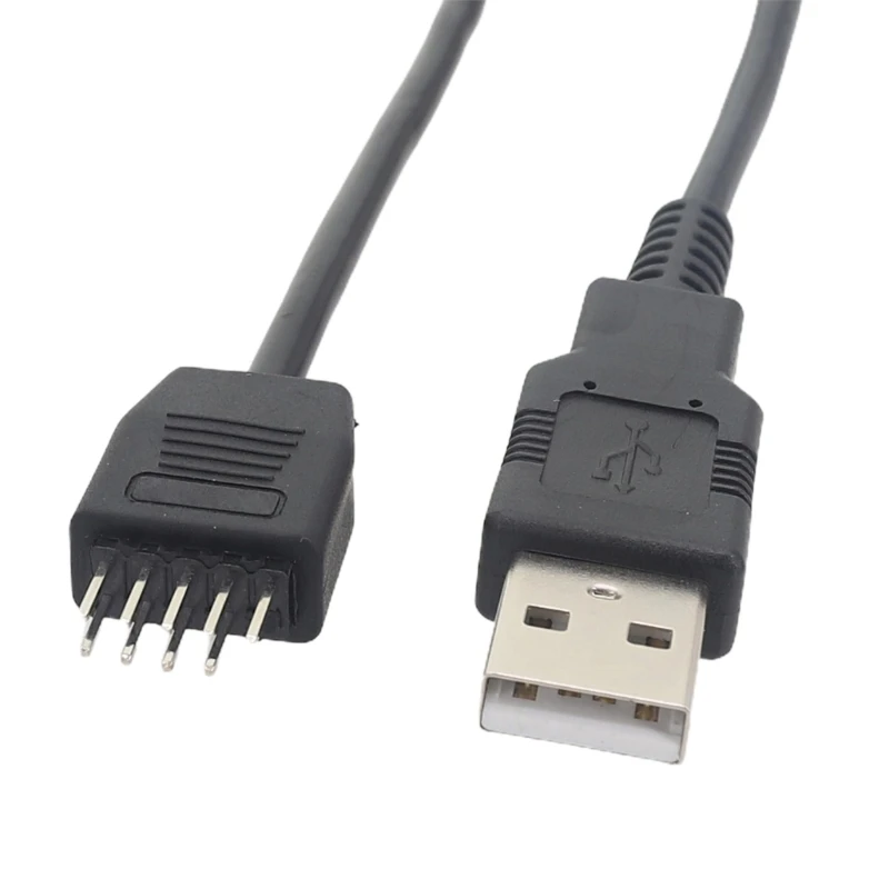 Usb Male To Mainboard Usb 9Pin Data Cable, Usb To Mainboard Usb 9Pins Connector 20cm 7.87in