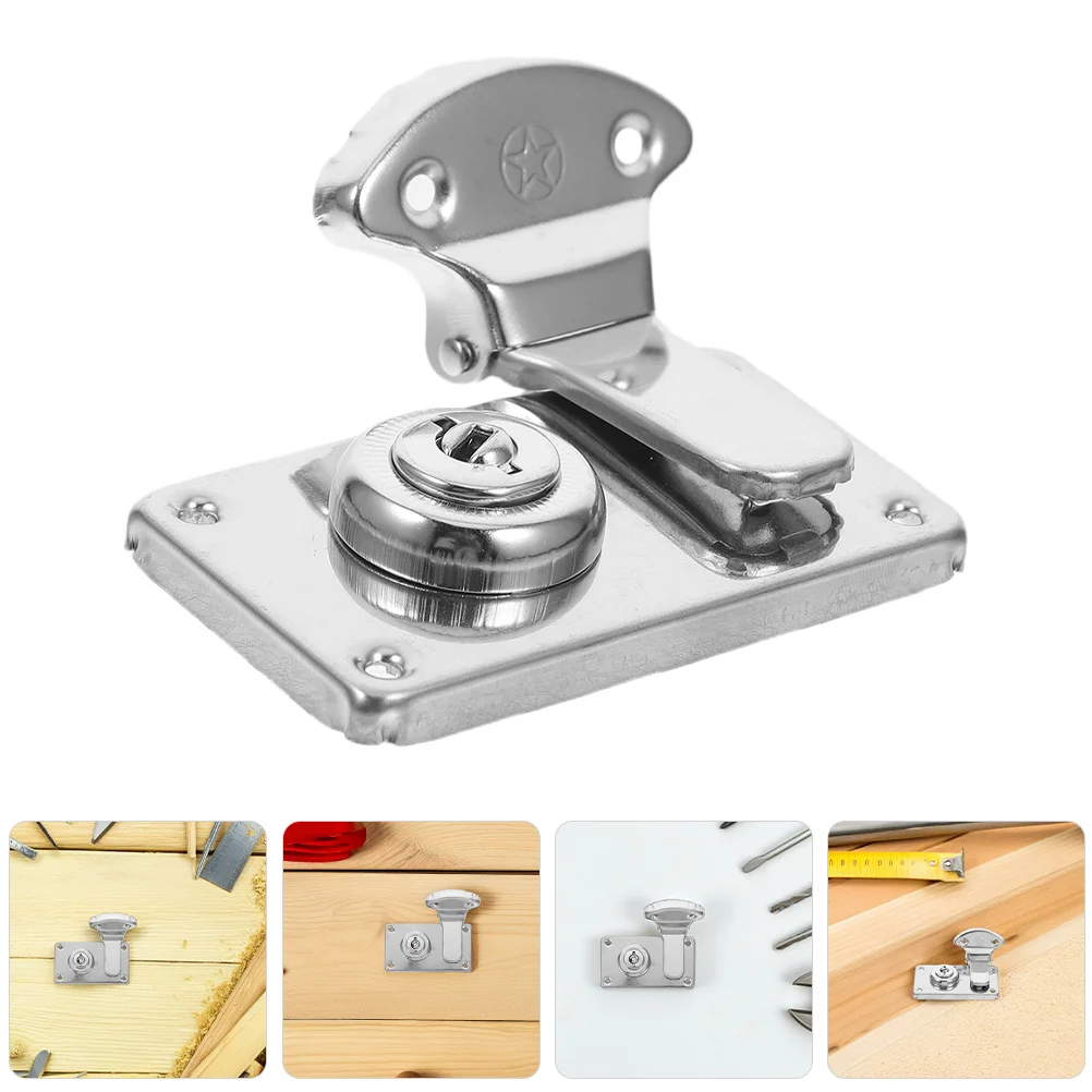 

4Pcs Retro Iron Hasps Vintage Style Suitcase Lock Hasps for Small Suitcase Jewelry Box Wooden Case Toolbox Lock