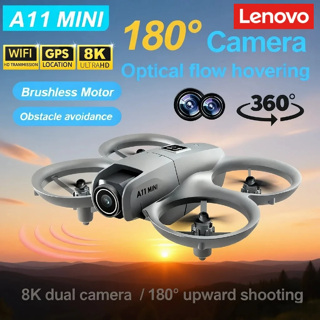 Lenovo A11 Mini Drone 4K 8K HD Camera 5G Brushless Motor Opt