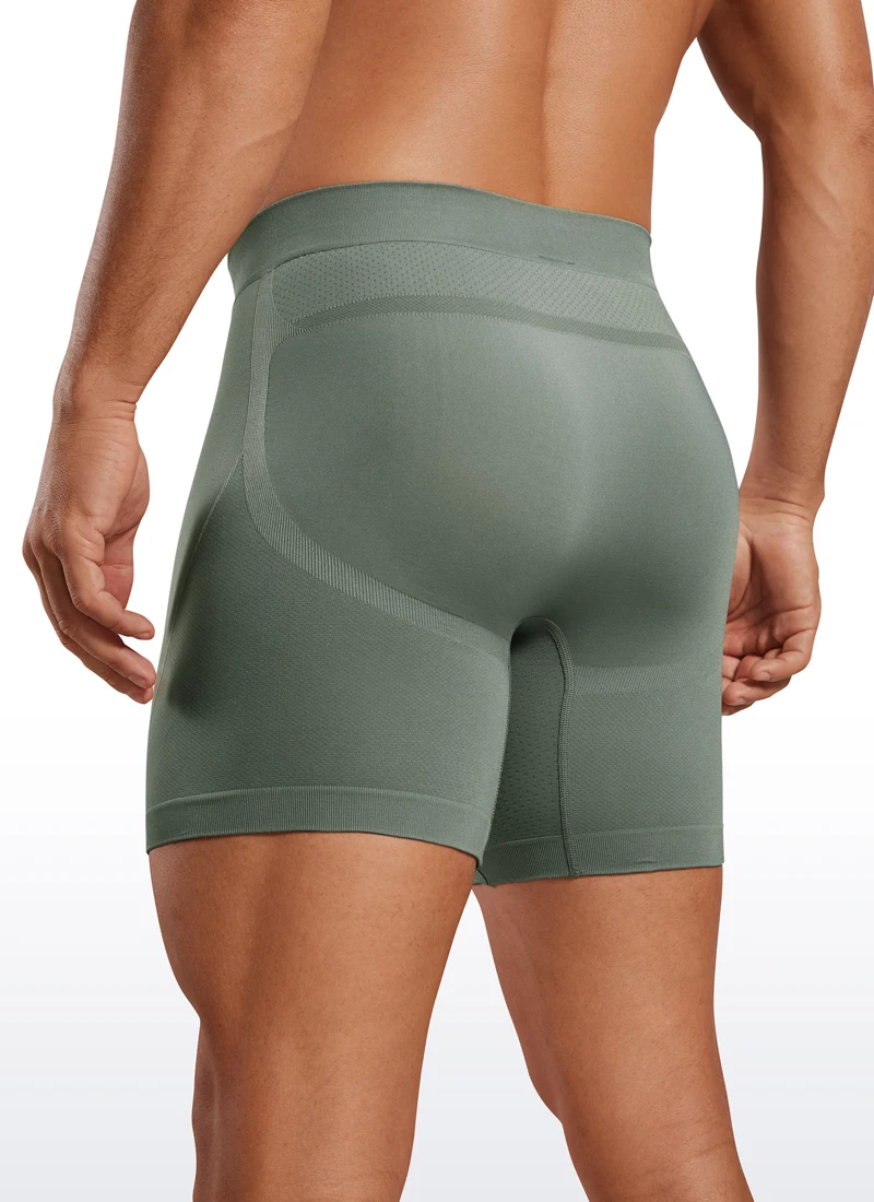 CRZ-bóxer de YOGA sin costuras para hombre, ropa interior deportiva transpirable de 5 pulgadas, paquete de 3