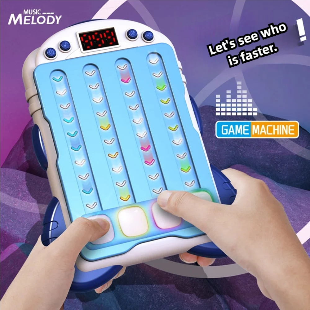 Ritmo Master Musica Velocità rivoluzionaria Push Gioco di illuminazione Educazione precoce Puzzle Decompressione Giocattolo per l'addestramento al pensiero cerebrale