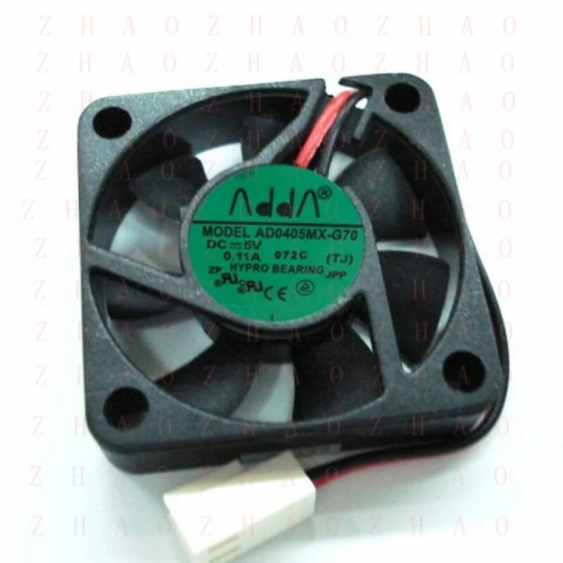 

Вентилятор осевой L+ 1шт для ADDA AD0405MX-G70(XT1) 0.11A с подшипником Hypro, 5 В постоянного тока, 40x40x10мм