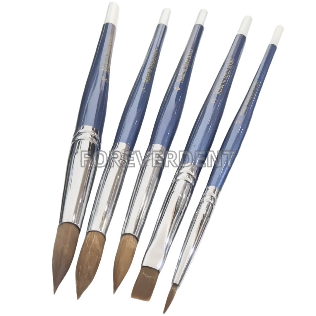 Pack 5Sizes Skyists Dental Porcelain Brush Pen Dental Lab Equipment Kit Made In Japan