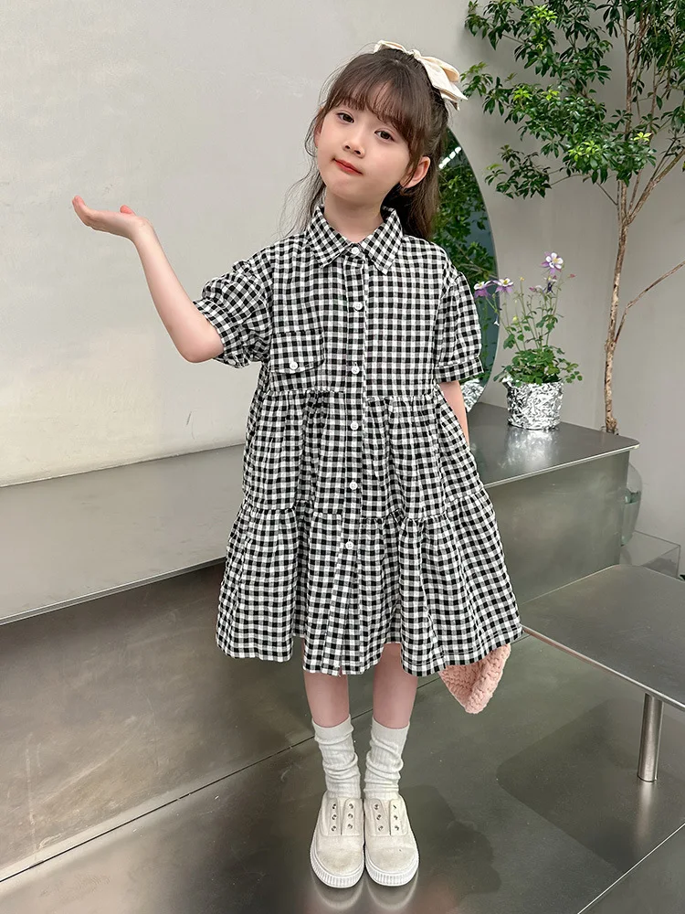 Black Dress For Teens Summer New 2025 Little Girl Dresses Size 10-12 6 7 8 9 11 13 14 15 16 17 18 19 20 Years Clothes